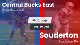 Matchup: Central Bucks East vs. Souderton  2016