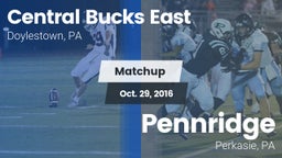 Matchup: Central Bucks East vs. Pennridge  2016