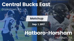 Matchup: Central Bucks East vs. Hatboro-Horsham  2017