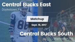 Matchup: Central Bucks East vs. Central Bucks South  2017