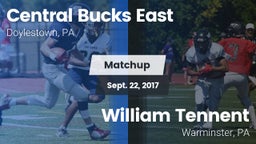 Matchup: Central Bucks East vs. William Tennent  2017