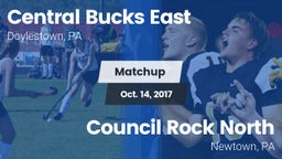 Matchup: Central Bucks East vs. Council Rock North  2017