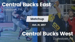 Matchup: Central Bucks East vs. Central Bucks West  2017