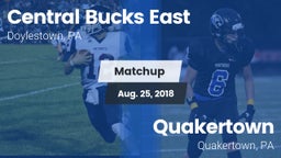 Matchup: Central Bucks East vs. Quakertown  2018