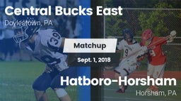 Matchup: Central Bucks East vs. Hatboro-Horsham  2018