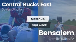 Matchup: Central Bucks East vs. Bensalem  2018