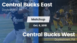 Matchup: Central Bucks East vs. Central Bucks West  2018