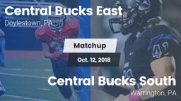 Matchup: Central Bucks East vs. Central Bucks South  2018