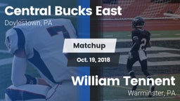 Matchup: Central Bucks East vs. William Tennent  2018