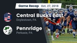 Recap: Central Bucks East  vs. Pennridge  2018