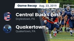 Recap: Central Bucks East  vs. Quakertown  2019