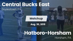 Matchup: Central Bucks East vs. Hatboro-Horsham  2019