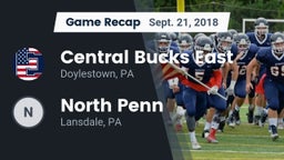 Recap: Central Bucks East  vs. North Penn  2018