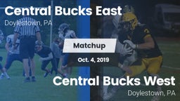 Matchup: Central Bucks East vs. Central Bucks West  2019