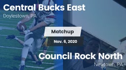 Matchup: Central Bucks East vs. Council Rock North  2020