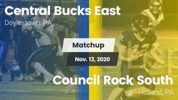 Matchup: Central Bucks East vs. Council Rock South  2020