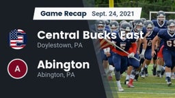 Recap: Central Bucks East  vs. Abington  2021