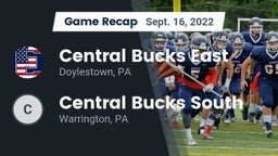 Recap: Central Bucks East  vs. Central Bucks South  2022