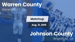 Matchup: Warren County vs. Johnson County  2018
