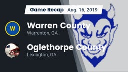 Recap: Warren County  vs. Oglethorpe County  2019