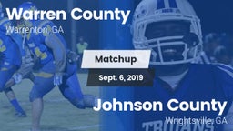 Matchup: Warren County vs. Johnson County  2019