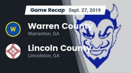 Recap: Warren County  vs. Lincoln County  2019