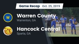 Recap: Warren County  vs. Hancock Central  2019