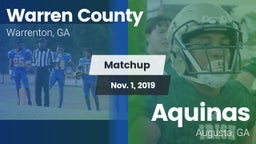 Matchup: Warren County vs. Aquinas  2019