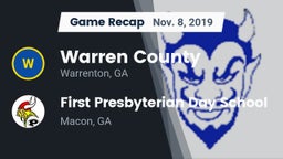 Recap: Warren County  vs. First Presbyterian Day School 2019