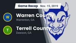 Recap: Warren County  vs. Terrell County  2019