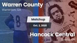 Matchup: Warren County vs. Hancock Central  2020