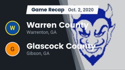 Recap: Warren County  vs. Glascock County  2020
