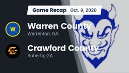 Recap: Warren County  vs. Crawford County  2020