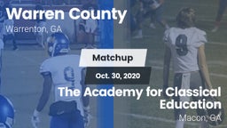 Matchup: Warren County vs. The Academy for Classical Education 2020