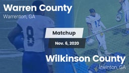 Matchup: Warren County vs. Wilkinson County  2020