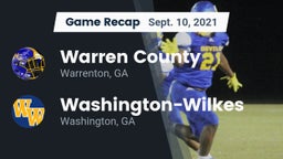 Recap: Warren County  vs. Washington-Wilkes  2021