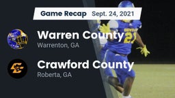 Recap: Warren County  vs. Crawford County  2021