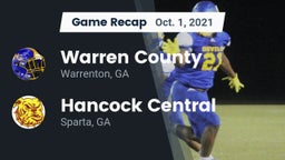 Recap: Warren County  vs. Hancock Central  2021