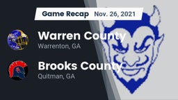 Recap: Warren County  vs. Brooks County  2021