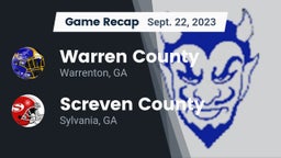Recap: Warren County  vs. Screven County  2023