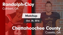 Matchup: Randolph-Clay vs. Chattahoochee County  2016
