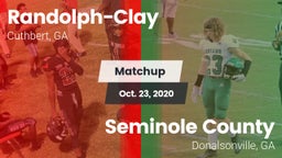 Matchup: Randolph-Clay vs. Seminole County  2020