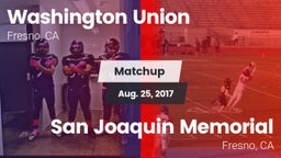 Matchup: Washington Union vs. San Joaquin Memorial  2017