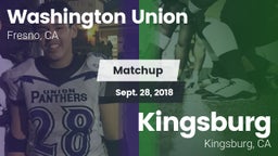 Matchup: Washington Union vs. Kingsburg  2018