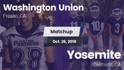 Matchup: Washington Union vs. Yosemite  2018