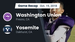 Recap: Washington Union  vs. Yosemite  2018