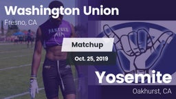 Matchup: Washington Union vs. Yosemite  2019