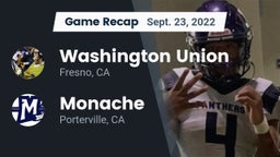 Recap: Washington Union  vs. Monache  2022