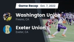 Recap: Washington Union  vs. Exeter Union  2022