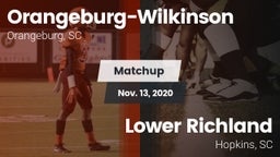 Matchup: Orangeburg-Wilkinson vs. Lower Richland  2020